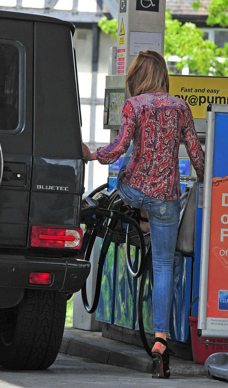 Abbigail Abbey Clancy Ripped Jeans Gas Station London