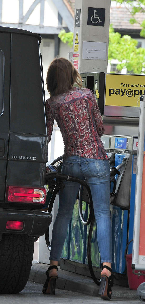 Abbigail Abbey Clancy Ripped Jeans Gas Station London