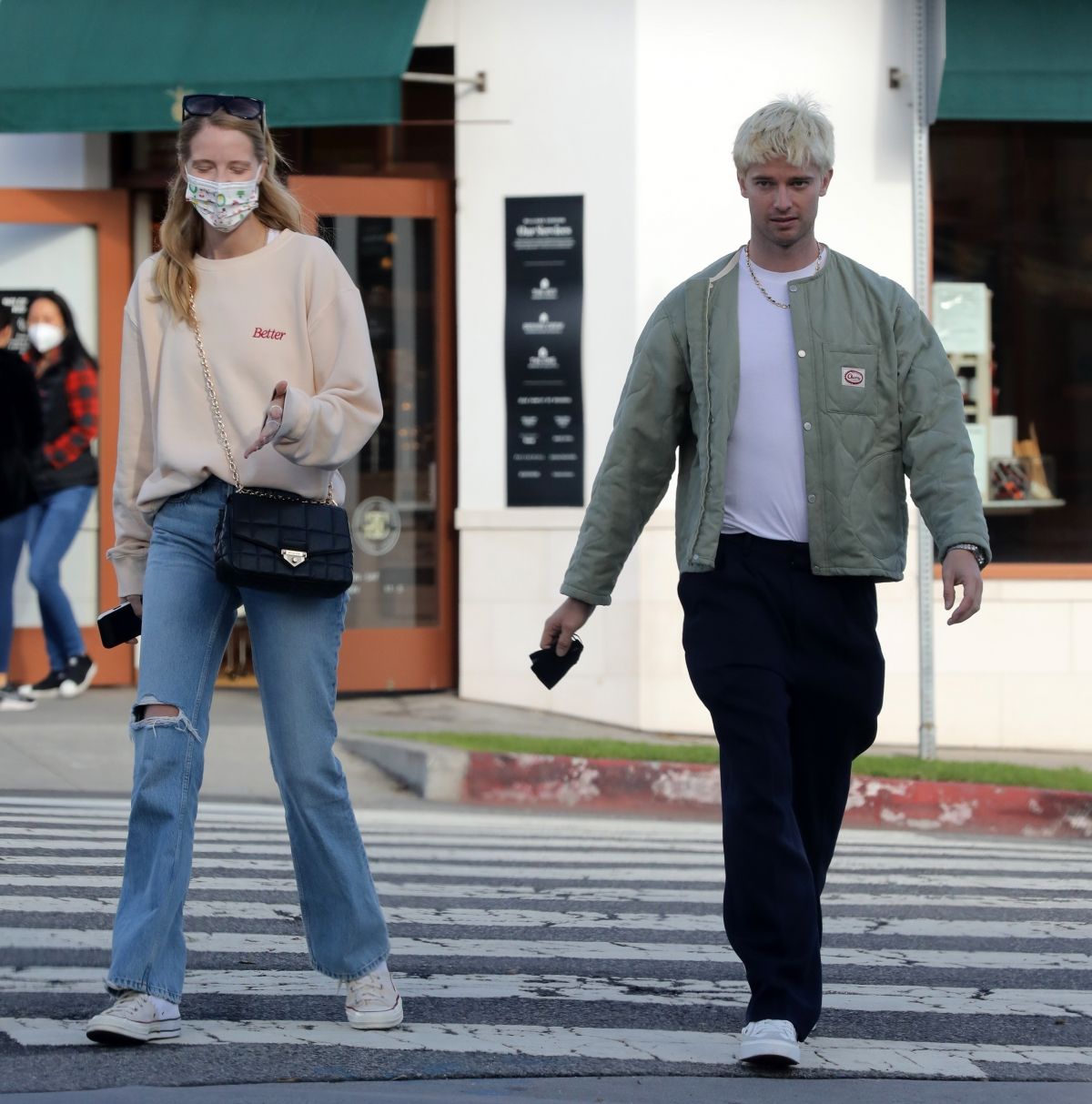 Abby Champion And Patrick Schwarzenegger Out For Brunch Los Angeles