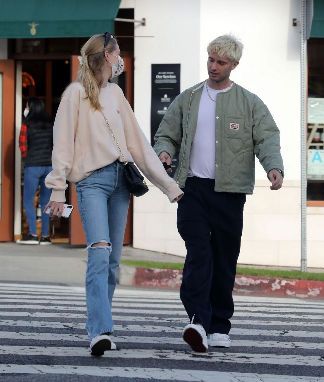 Abby Champion And Patrick Schwarzenegger Out For Brunch Los Angeles