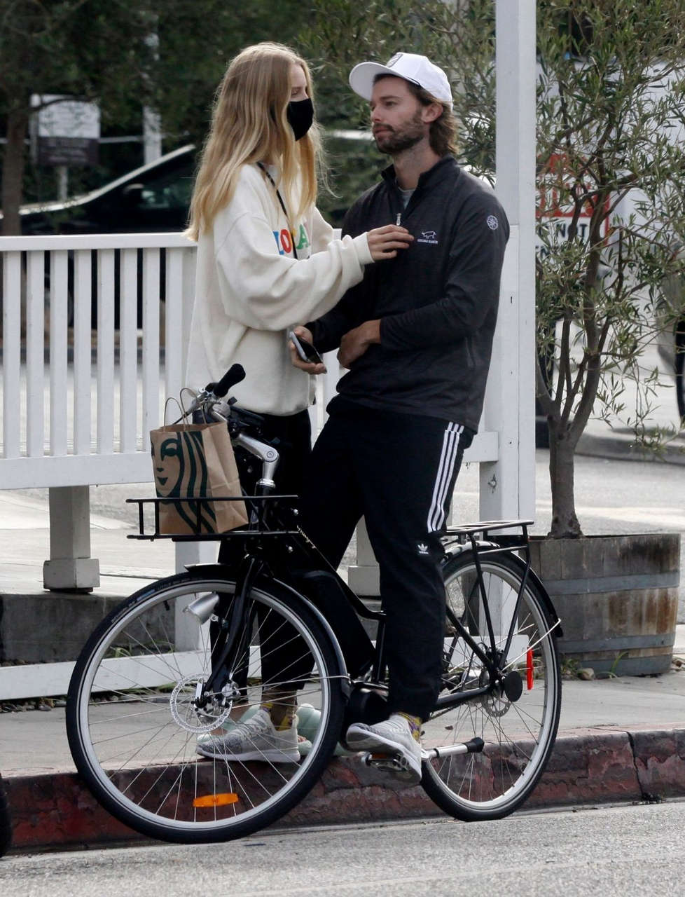 Abby Champion Patrick Schwarzenegger Out Cycling Los Angeles