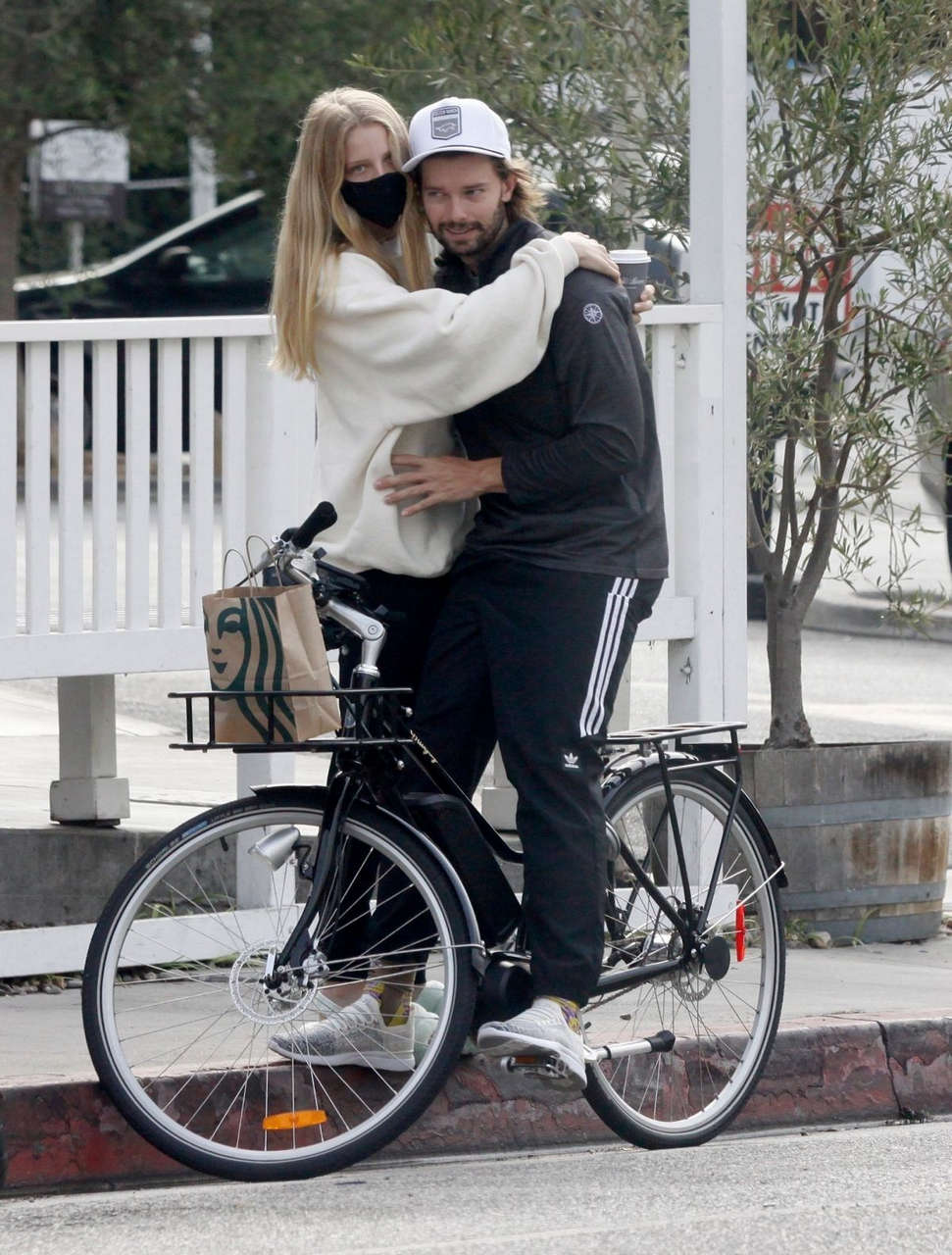 Abby Champion Patrick Schwarzenegger Out Cycling Los Angeles