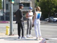 Abby Champion Patrick Schwarzenegger Out Shopping Maxfield West Hollywood