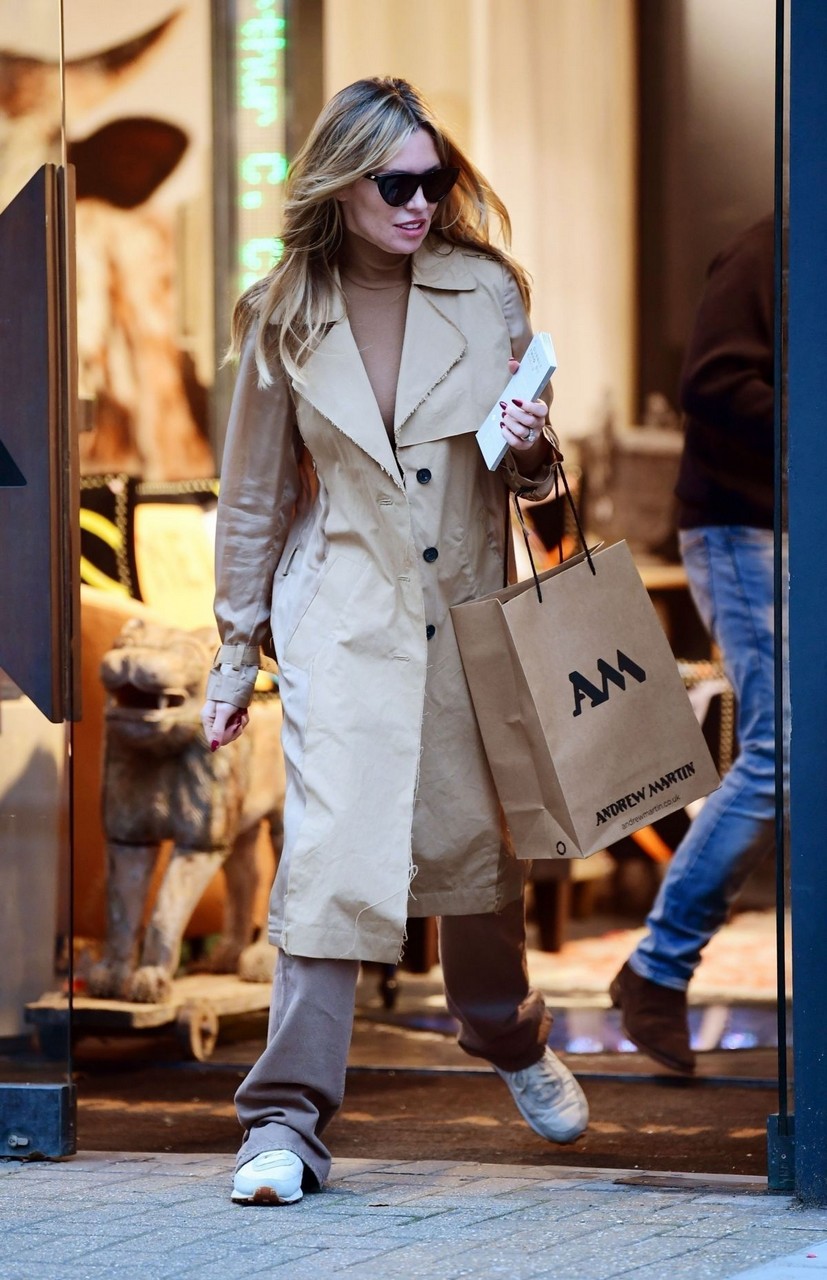 Abigail Abbey Clancy Out Shopping London