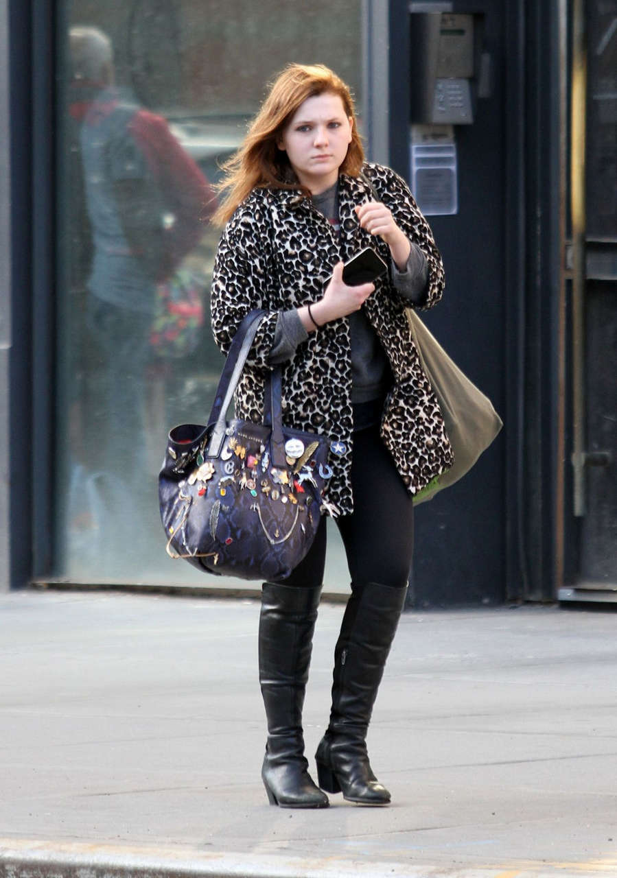 Abigail Breslin Out About New York