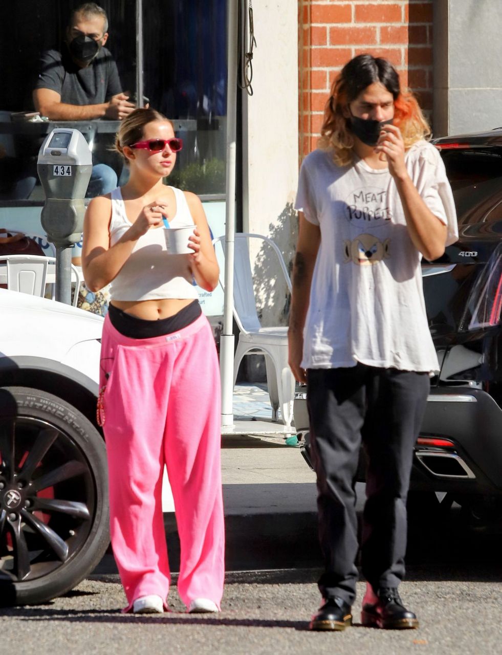 Addison Rae And Omer Fedi Out For Frozen Yogurt Beverly Hills
