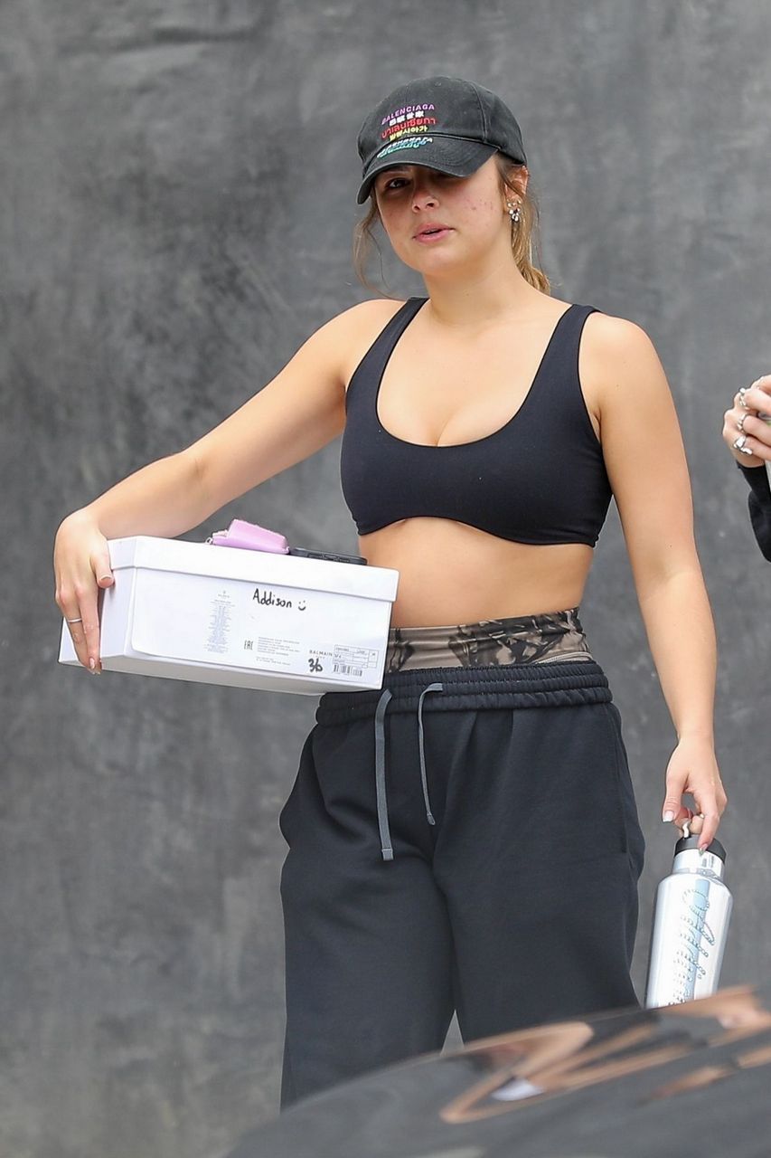 Addison Rae Leaves Dogpound Gym West Hollywood