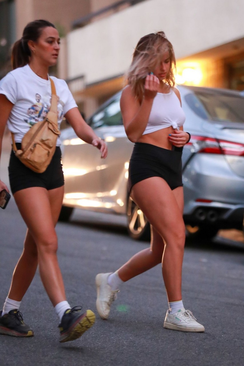 Addison Rae Out Hiking With Friend Runyon Canyon West Hollywood
