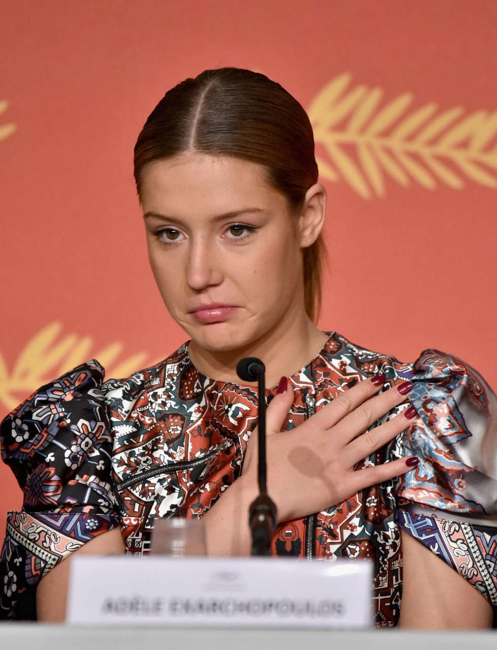Adele Exarchopoulos Last Face Press Conference Cannes Film Festival