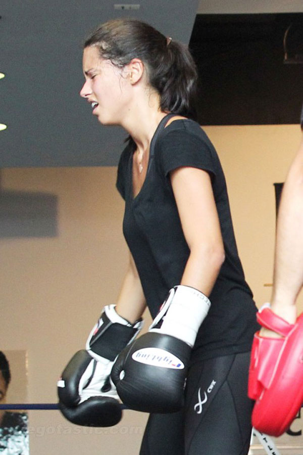 Adriana Lima Boxing Session