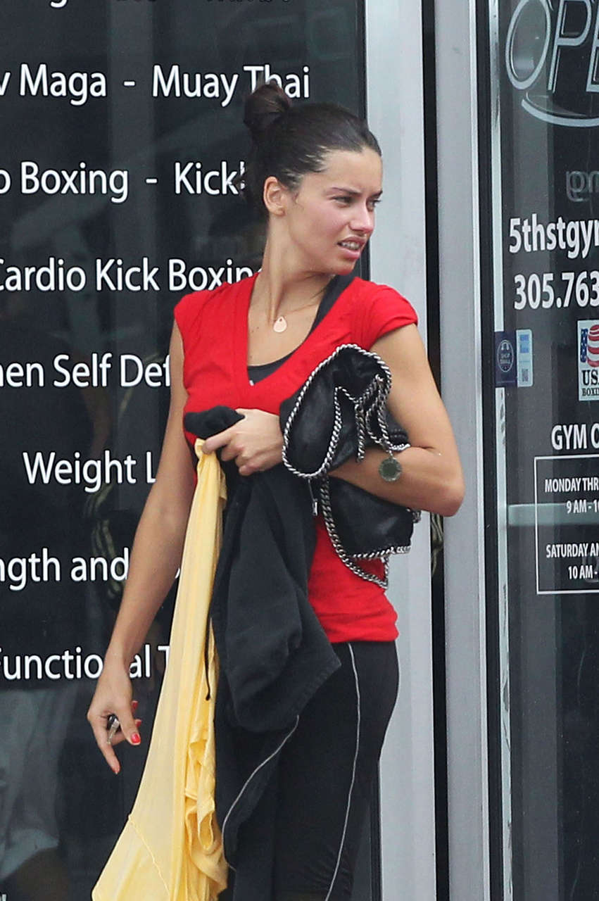 Adriana Lima Heading Gym