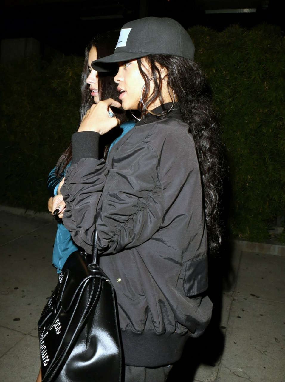 Adriana Lima Rihanna Leaves Koi Restaurant Los Angeles