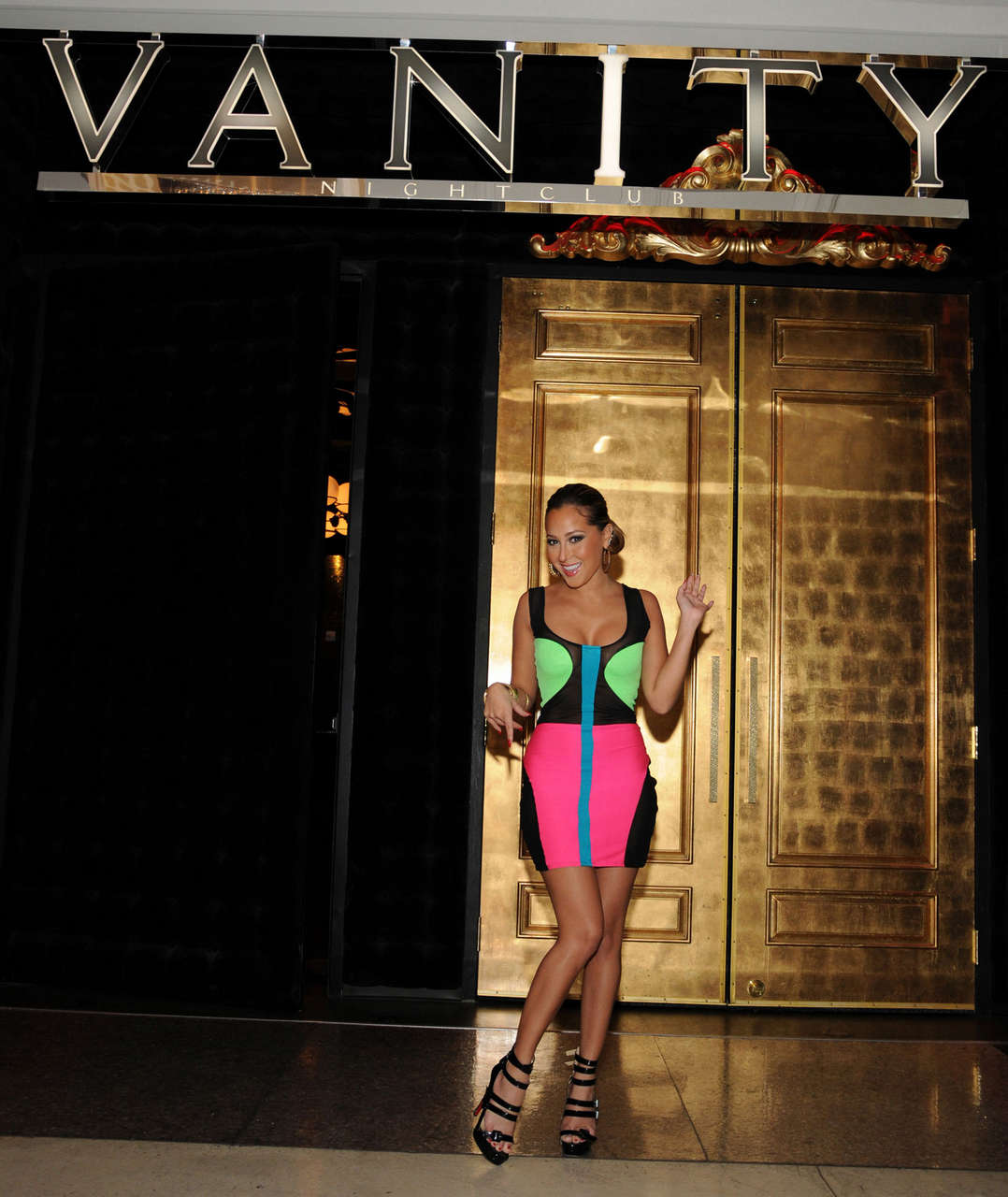 Adrienne Bailon Celebrate 28th Birthday Vanity Nightclub Las Vegas