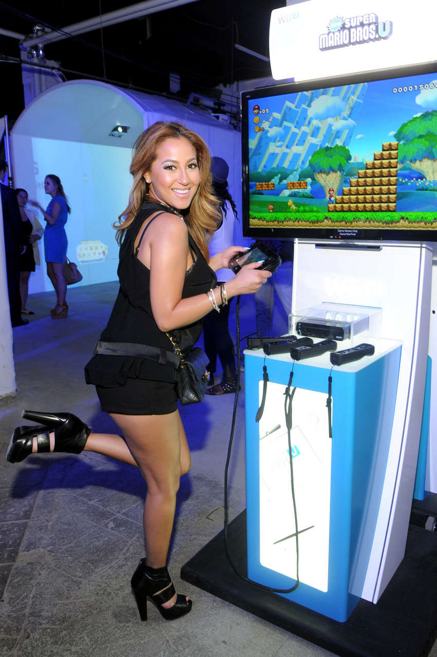 Adrienne Bailon Nintendo Launch Wii U Experience New York