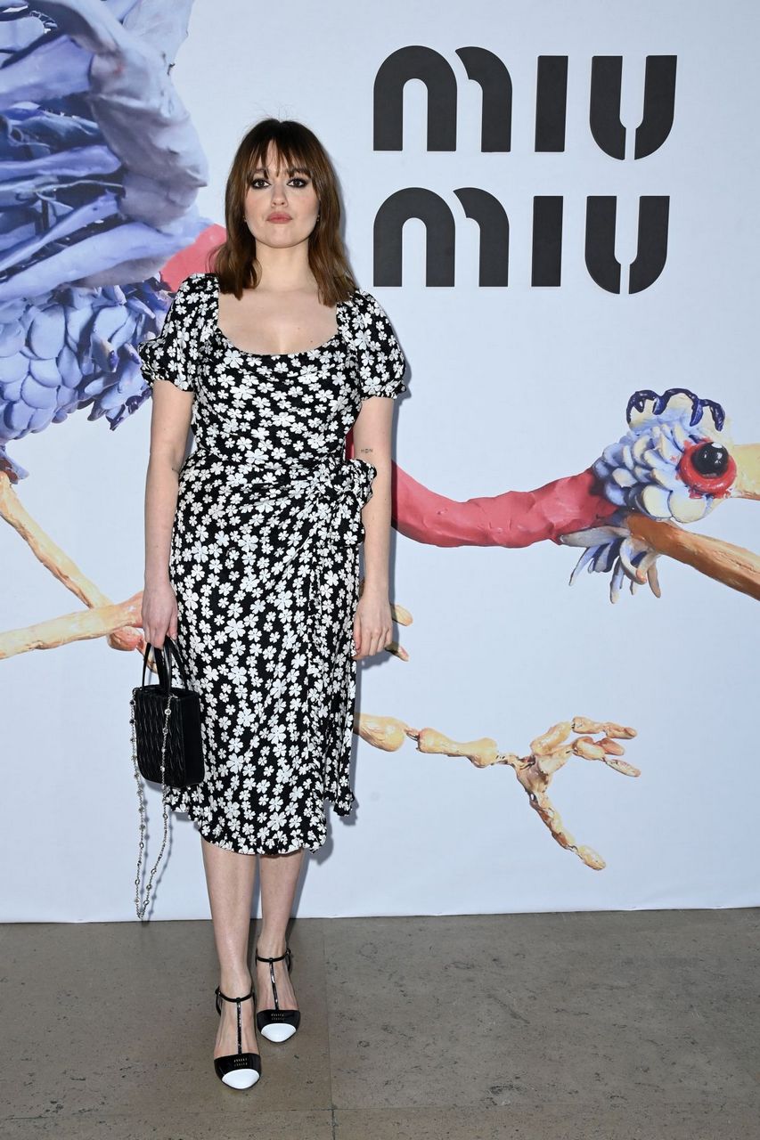 Aimee Lou Wood Miu Miu Show Paris Fashion Week