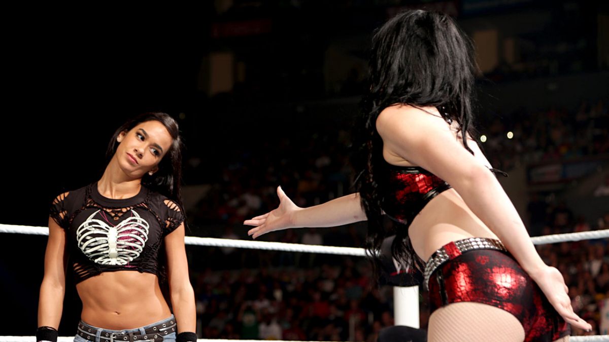 Aj Lee Vs Paige Divas Championship Match Wwe Summerslam Los Angeles