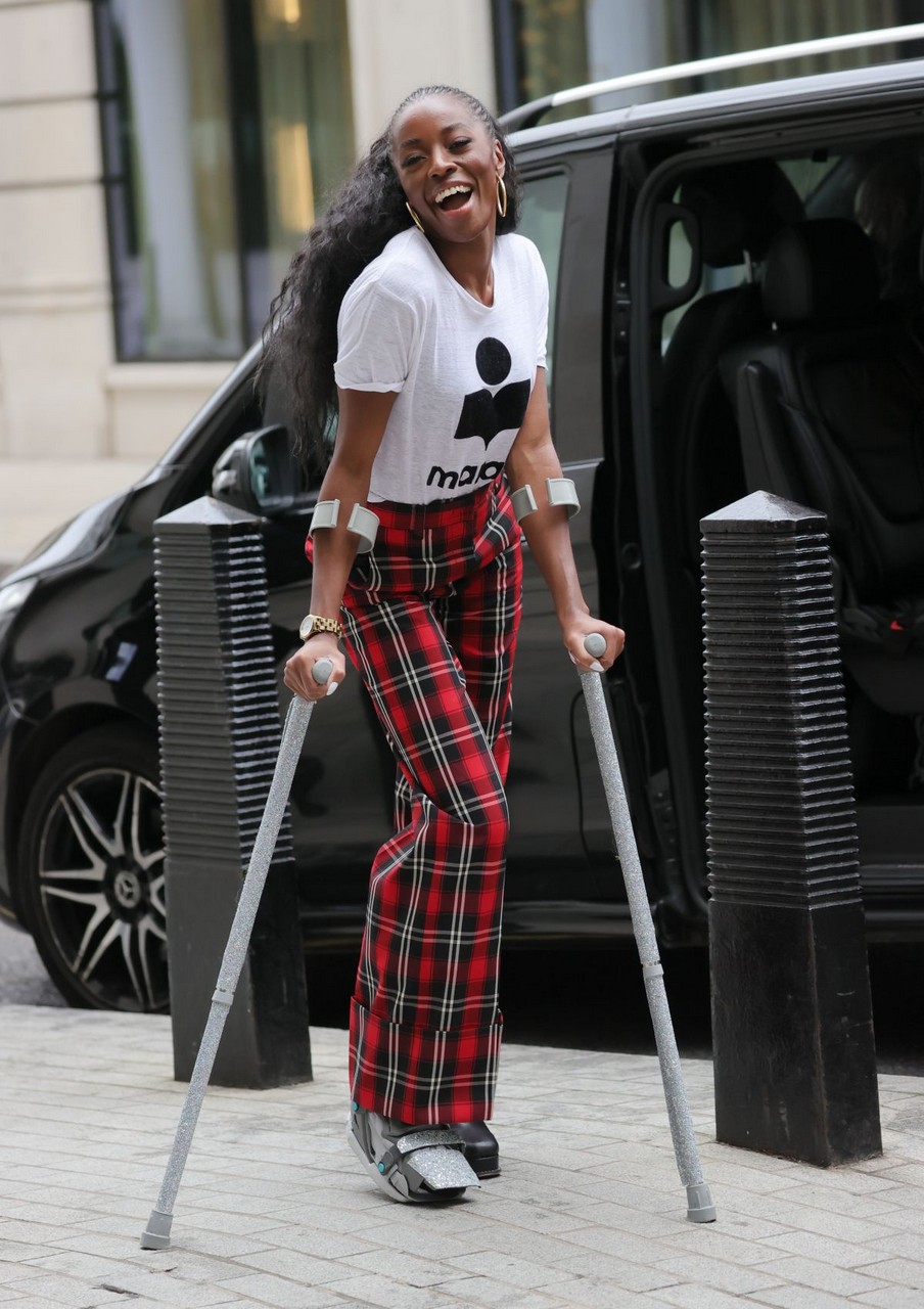 Aj Odudu Leaves Morning Live Tv Crutches London