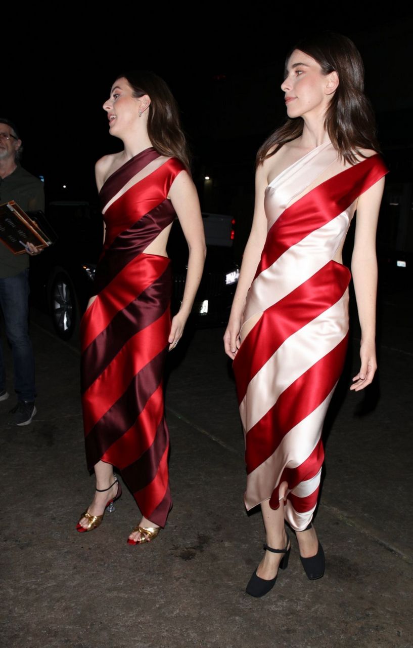 Alana And Danielle Haim Arrives Vanity Fair X Bacardi Party Hollywood