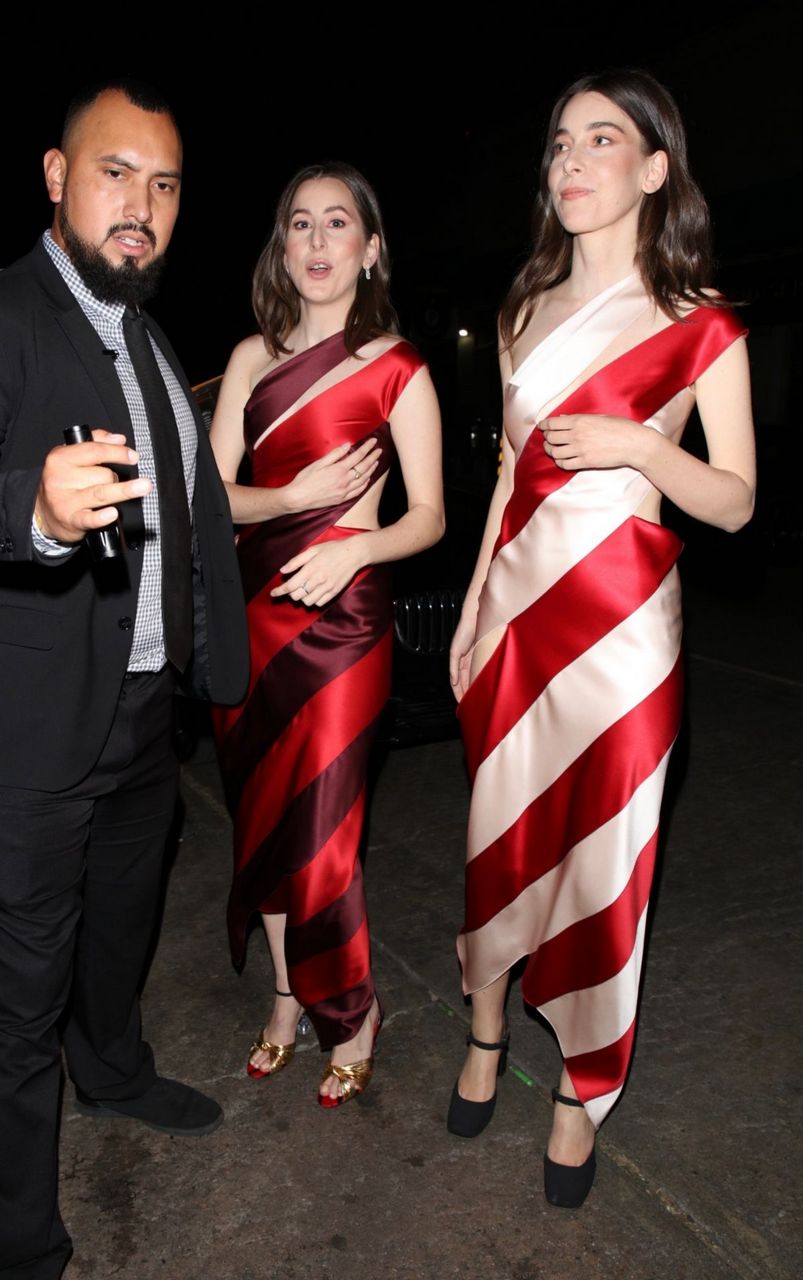 Alana And Danielle Haim Arrives Vanity Fair X Bacardi Party Hollywood