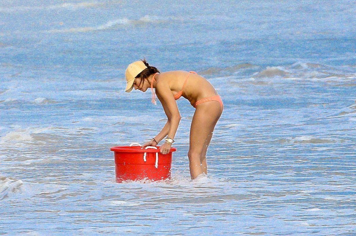 Alessandra Ambrosio Bikini Beach Los Angeles