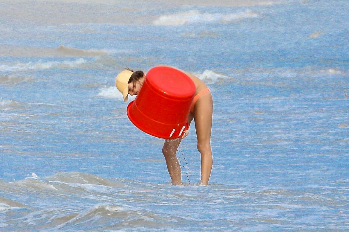 Alessandra Ambrosio Bikini Beach Los Angeles