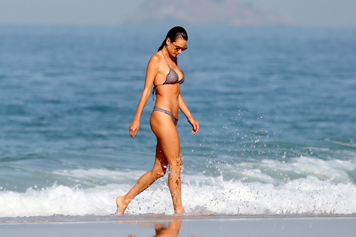 Alessandra Ambrosio Bikini Beach Rio
