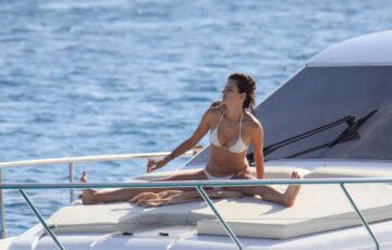 Alessandra Ambrosio Bikini Boat Ibiza