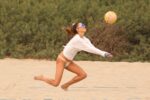 Alessandra Ambrosio Bikini Plays Volleyball Beach Malibu