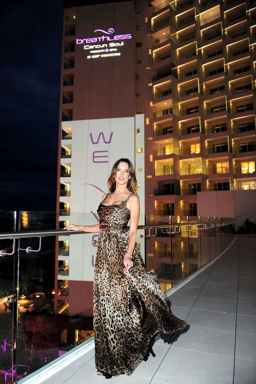 Alessandra Ambrosio Breathless Cancun Soul Resort Spa Opening