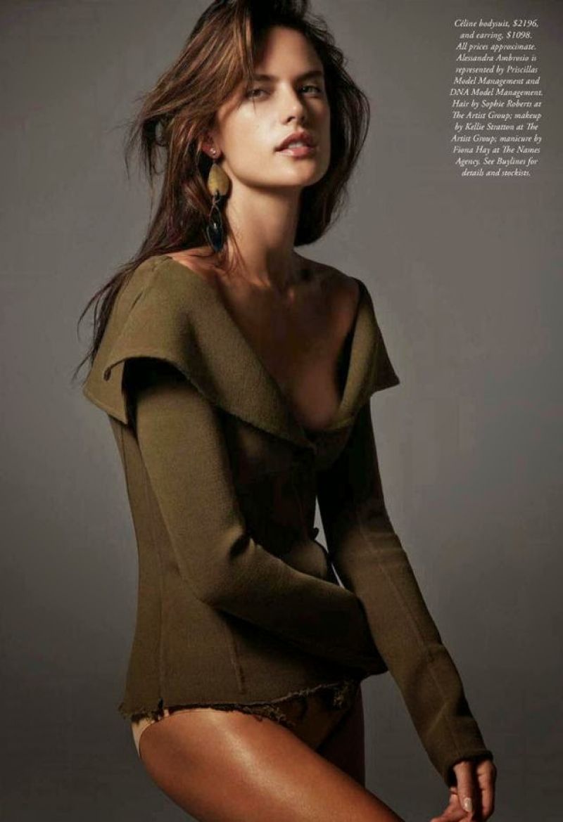 Alessandra Ambrosio Harpers Bazaar Magazine Australia October 2014 Issue