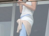 Alessandra Ambrosio Her Hotel Balcony Rio De Janeiro