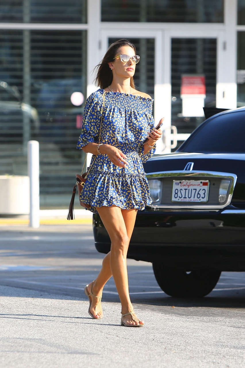 Alessandra Ambrosio Leaves Brentwood Country Mart