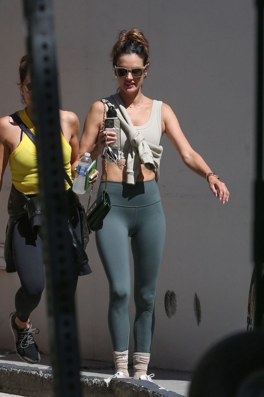 Alessandra Ambrosio Leaves Gym West Hollywood