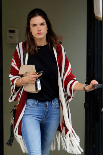 Alessandra Ambrosio Leaves Pharmacy Brentwood