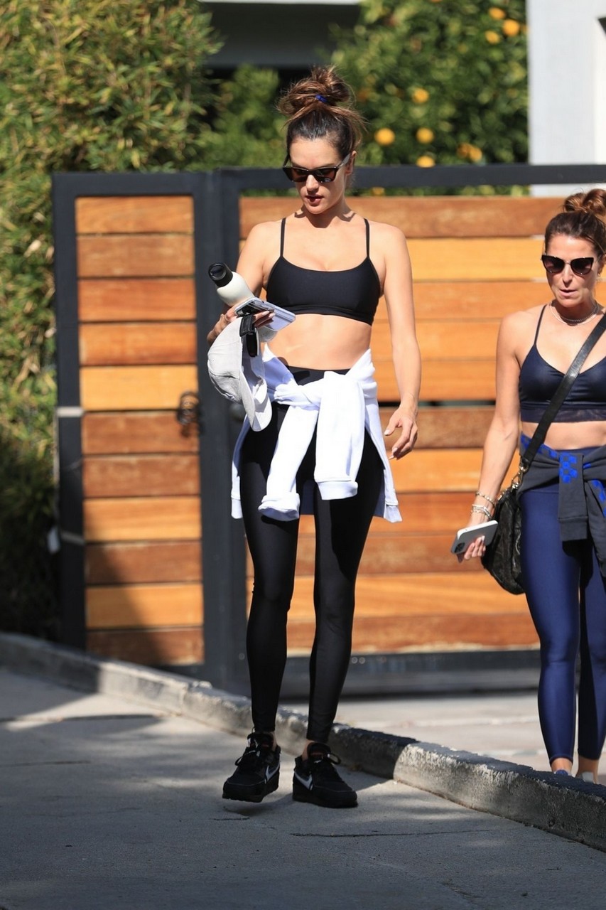 Alessandra Ambrosio Leaves Workout West Hollywood