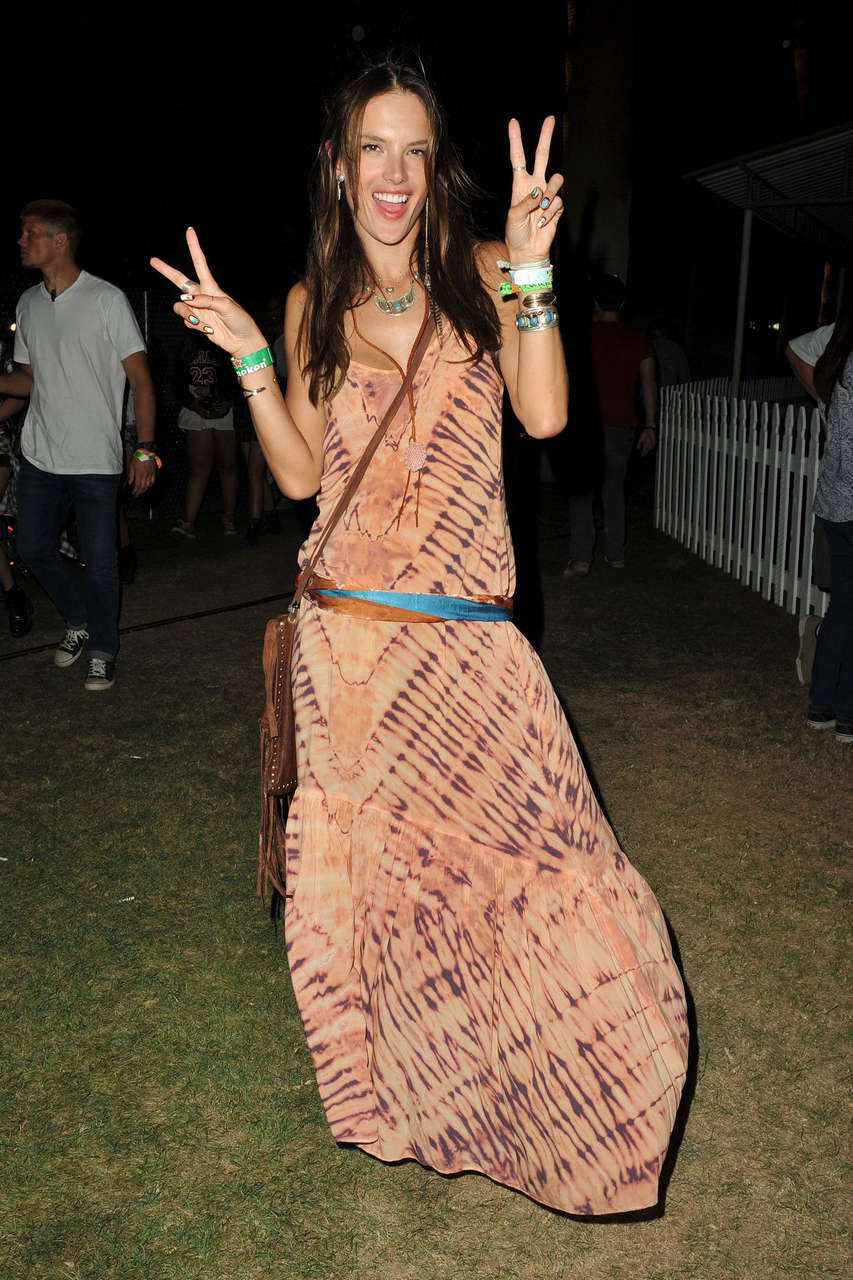 Alessandra Ambrosio Out About Coachella Festival