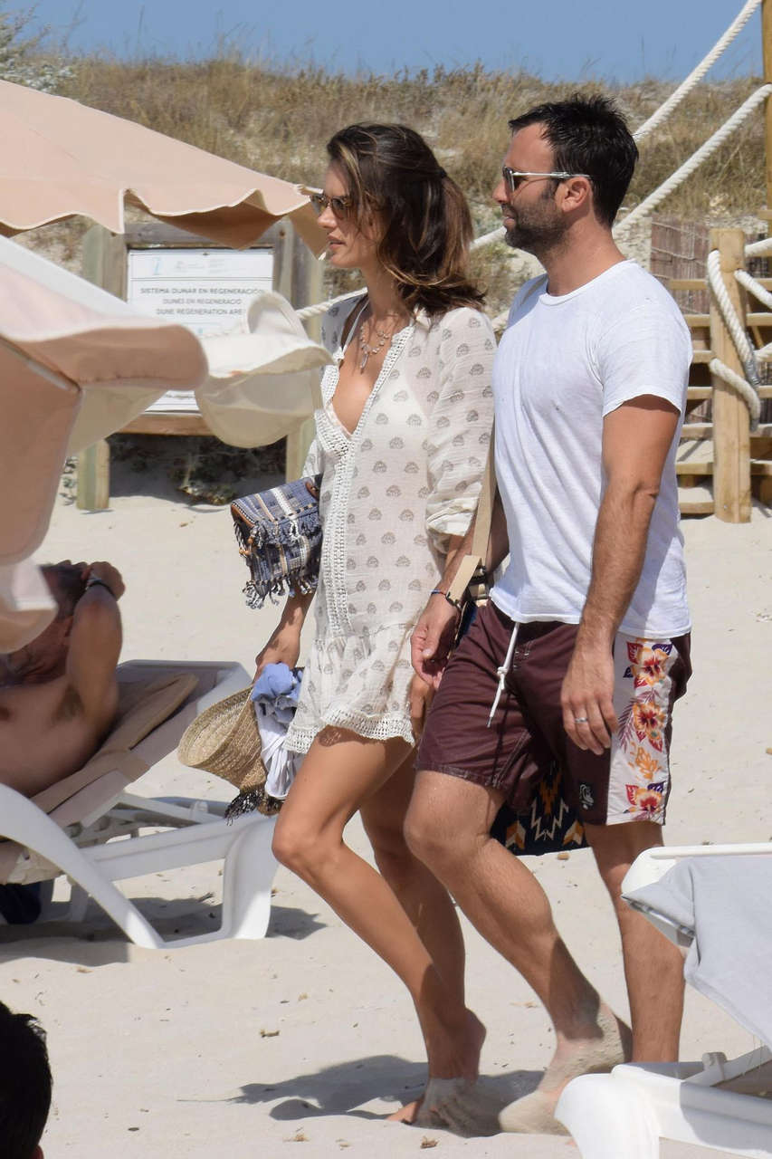 Alessandra Ambrosio Out About Ibiza