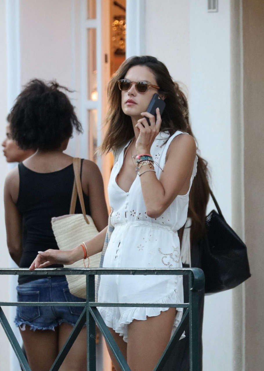 Alessandra Ambrosio Out About St Tropez