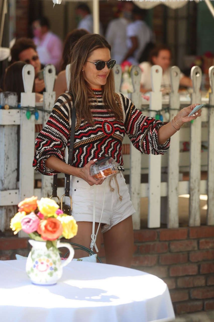 Alessandra Ambrosio Out For Lunch Ivy West Hollywood