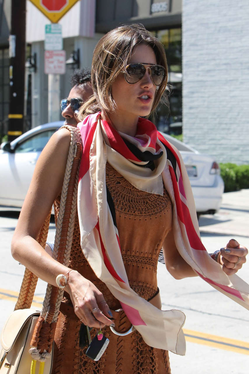 Alessandra Ambrosio Out For Lunch West Hollywood