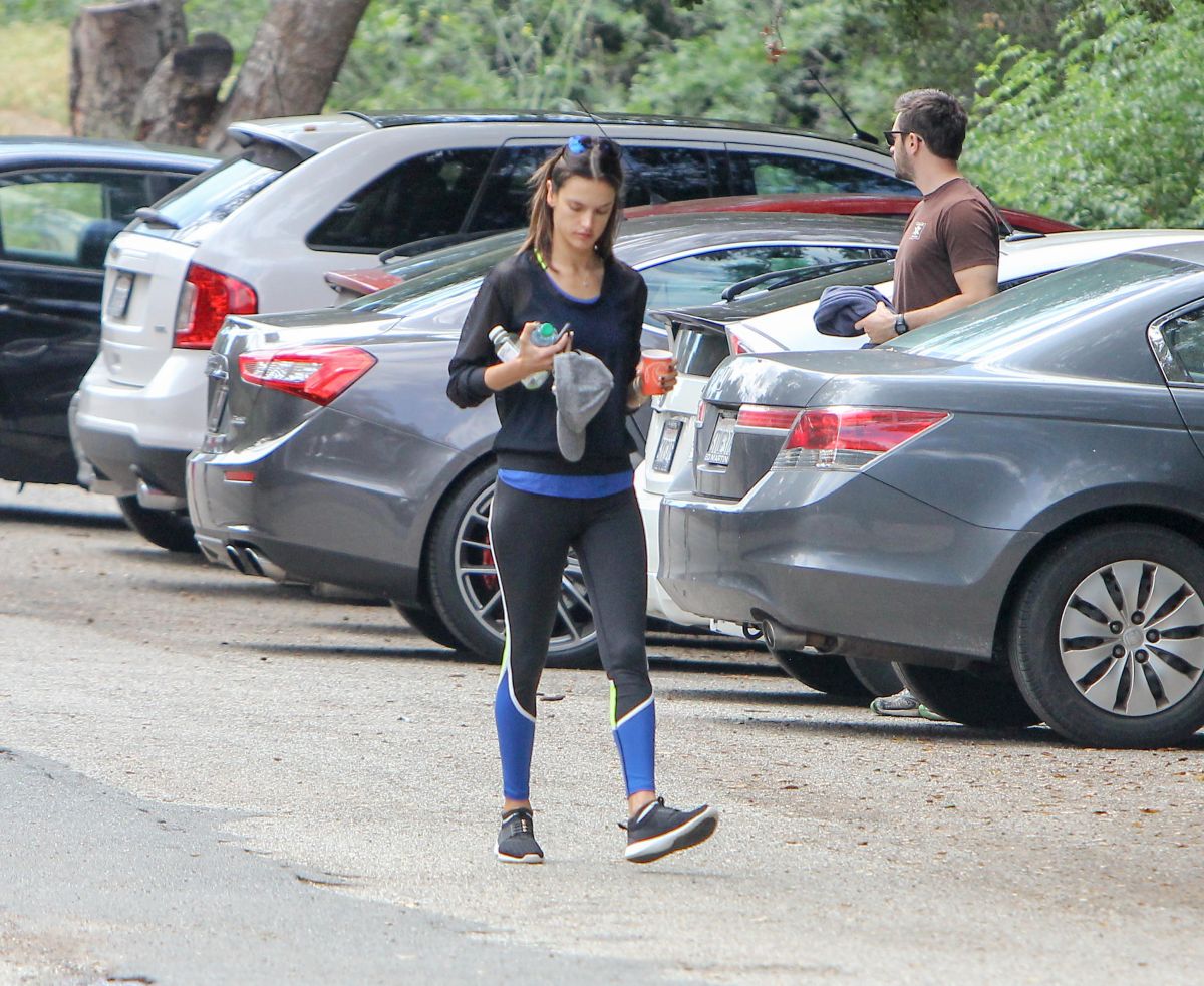 Alessandra Ambrosio Out Hiking Los Angeles