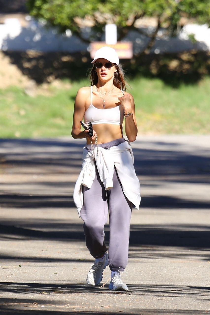 Alessandra Ambrosio Out Hiking With Stewart Shining Pacific Palisades