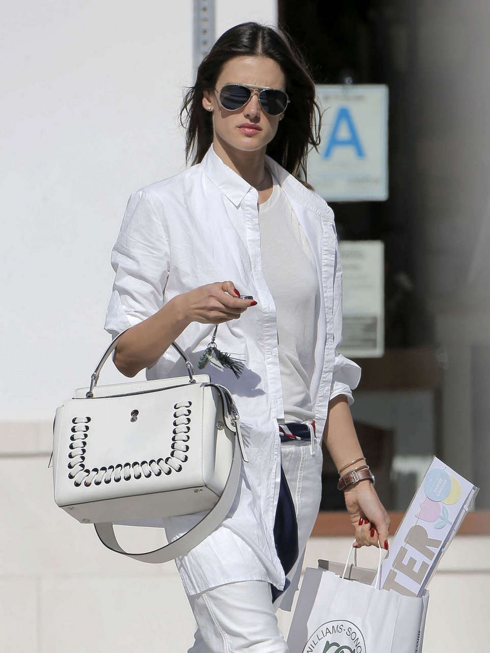 Alessandra Ambrosio Out Shopping Los Angeles