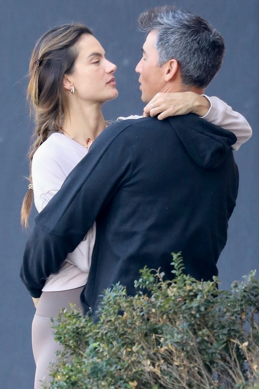 Alessandra Ambrosio Richard Lee Out Kissing Brentwood