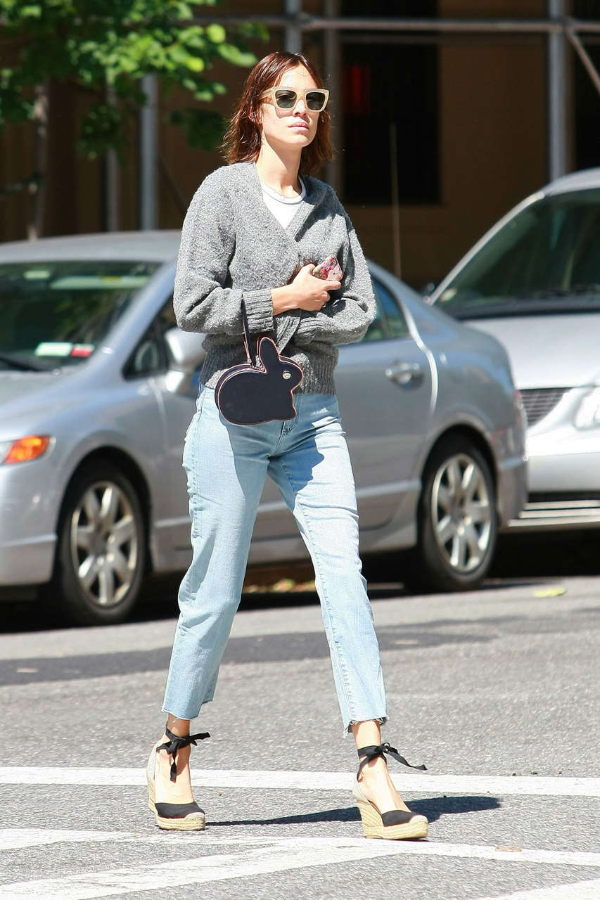 Alexa Chung Jeans Out New York