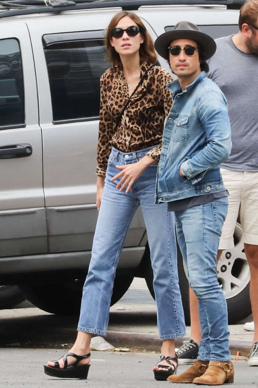 Alexa Chung Jeans Out New York