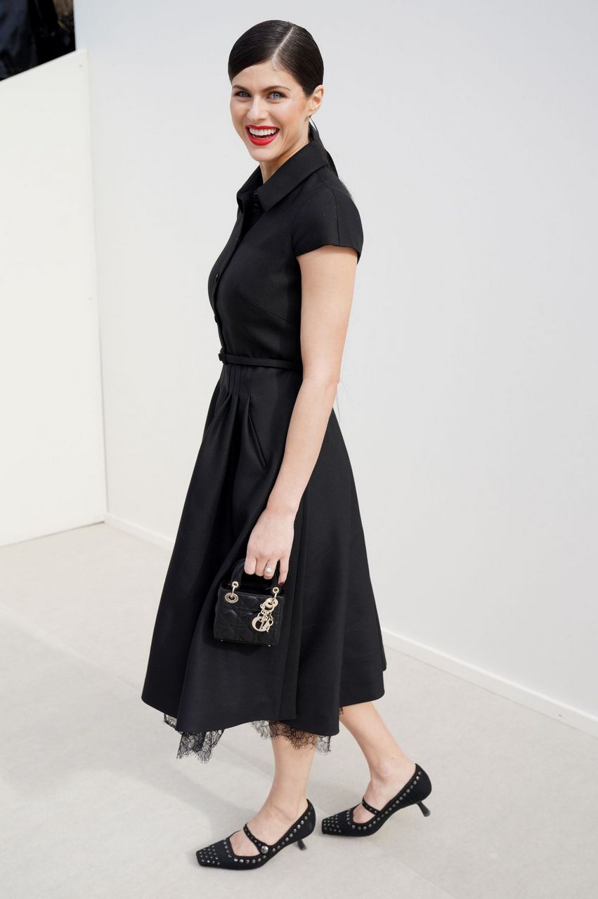 Alexandra Daddario Dior Fashion Show Paris