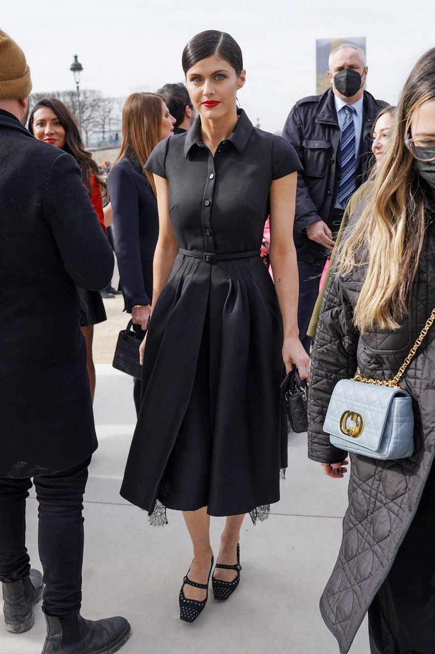 Alexandra Daddario Dior Fashion Show Paris
