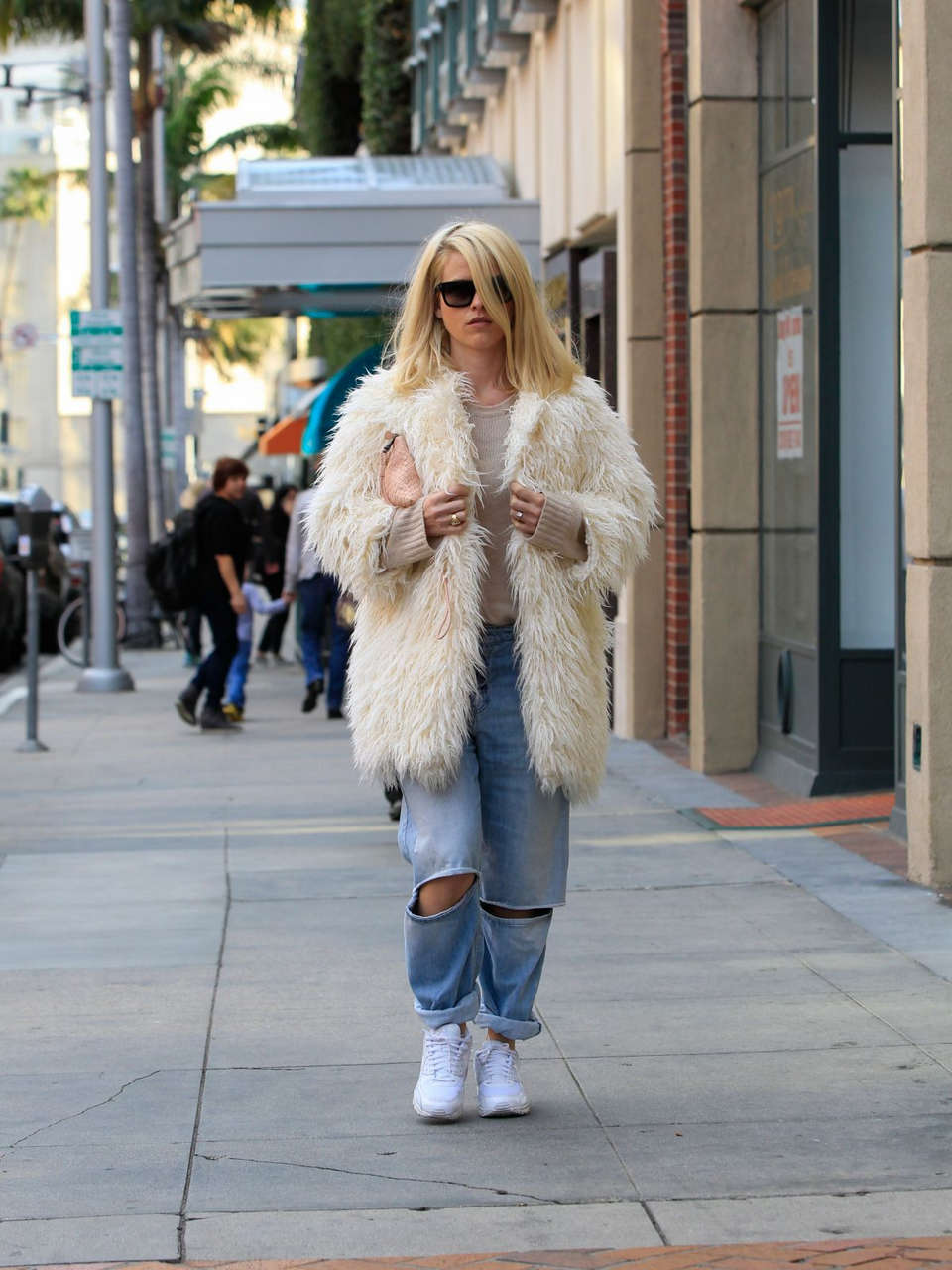 Alice Eve Ripped Jeans Out Los Angeles