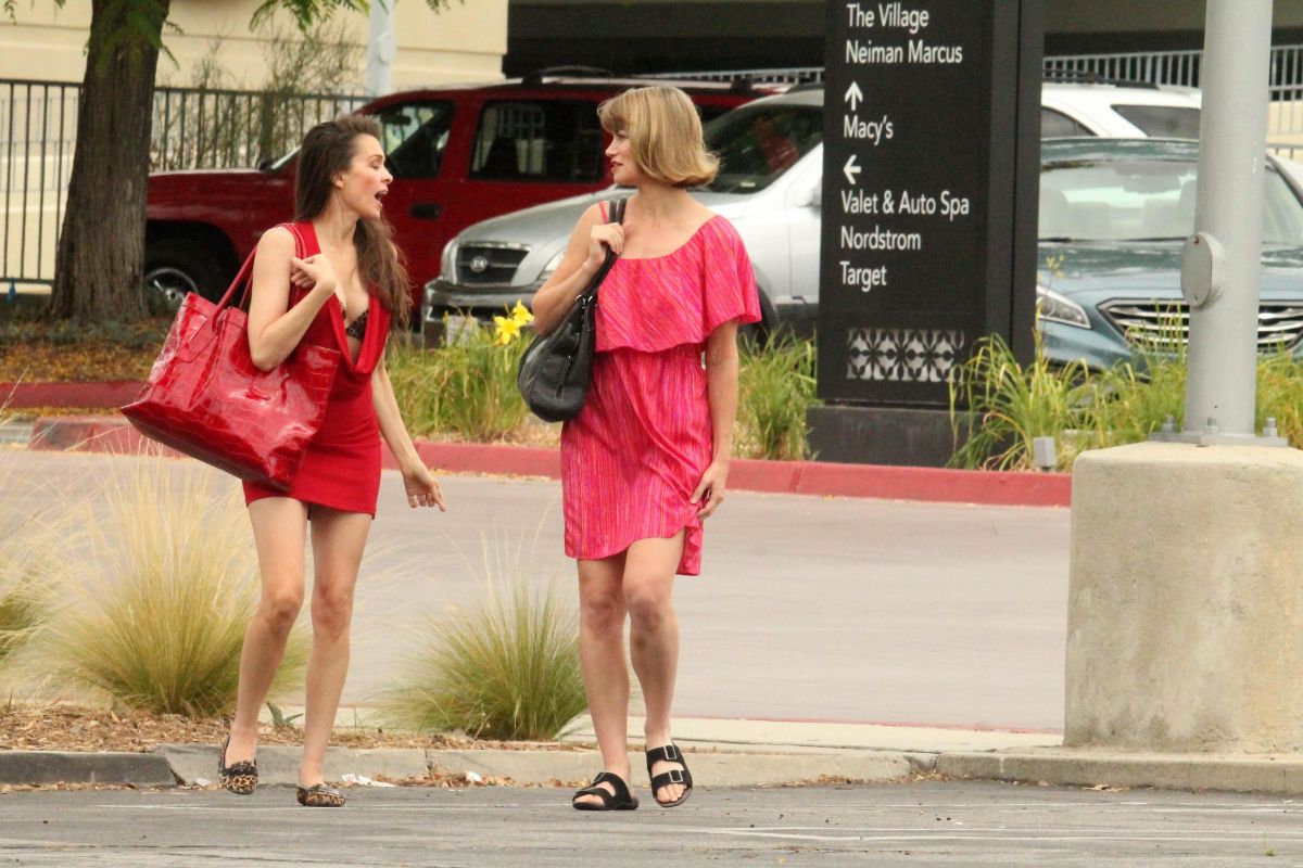 Alicia Arden Rena Riffel Out Shopping Woodland Hills